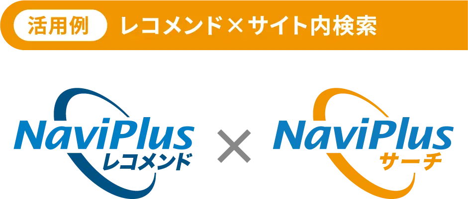 【活用例】レコメンド×サイト内検索｜NaviPlusレコメンド× NaviPlusサーチ