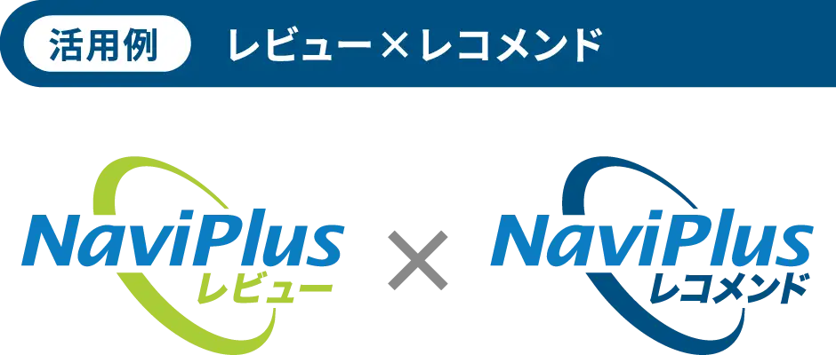 【活用例】レビュー×レコメンド｜NaviPlusレビュー× NaviPlusレコメンド
