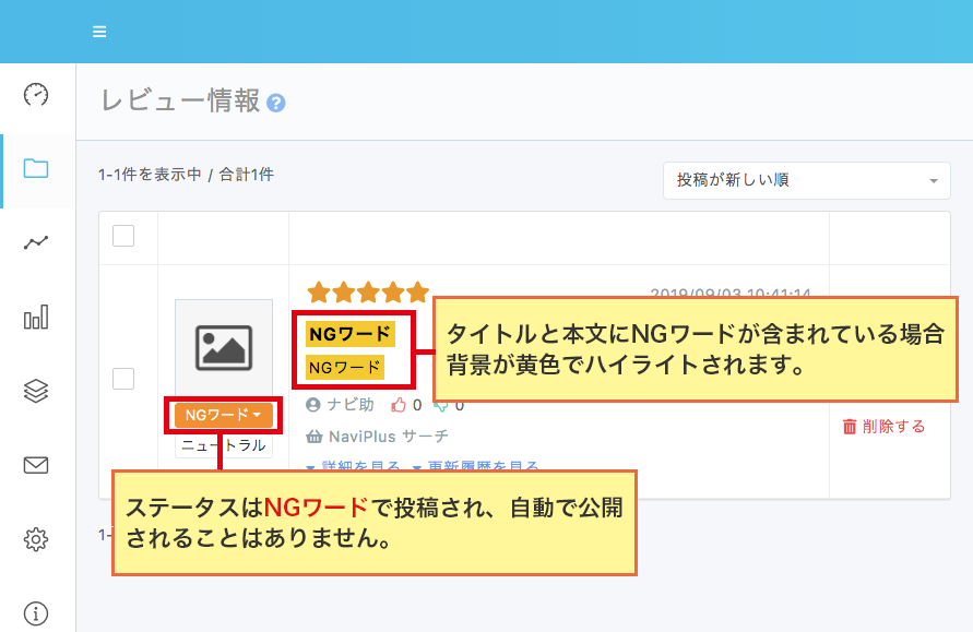 NGワード機能